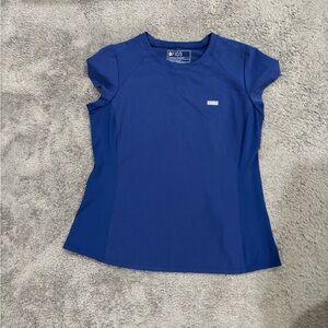 Large FIGS Blue Scrub Top